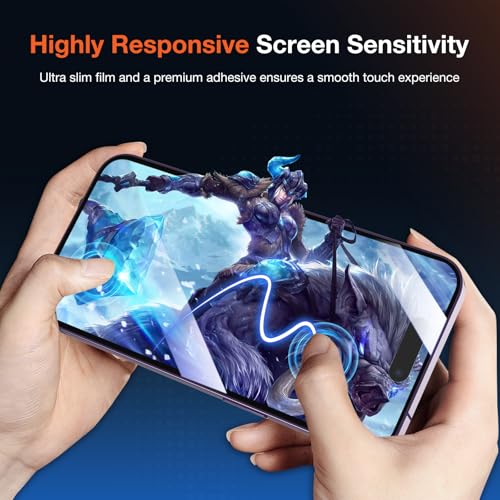 KUZOOM 2Pack Privacy Tempered Glass Screen Protector for iPhone 14 Pro Max - color: Black 14Pro Max