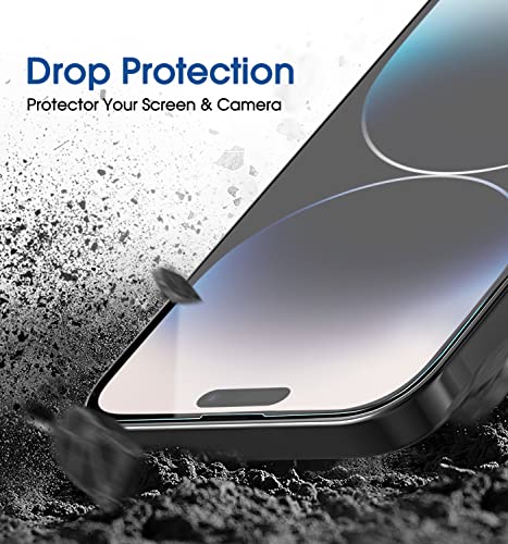 amFilm OneTouch for iPhone 14 Pro Max Screen Protector 6.7'' Tempered Glass - size: 14 Pro-6.7"
