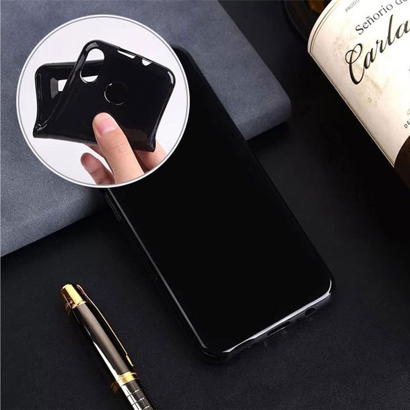 Phone Case for Motorola Edge 50 Pro (6.70") + 3 Pack Tempered Glass Protective Film, Soft Silicone Shockproof X Anti Scratch Shell TPU Slim Cover for Motorola Edge 50 Pro - Black