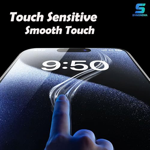 2 Pack for iPhone 15/16 6.1'' Privacy Screen Protector, Auto-Alignment, Anti-Spy Tempered Glass, Auto Dust-Elimination Installation, Anti-Fingerprint, Bubble Free, Case Friendly