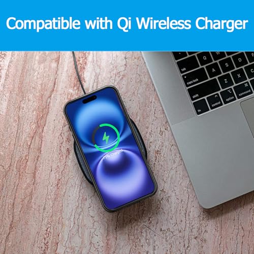 Battery Case for iPhone 16, Upgraded 10000mAh Portable Protective Charging Case with Wireless Charging Compatible with iPhone 16 (6.1 inch) Rechargeable Battery Pack Charger Cover with Carplay (Black) - size: iPhone 16