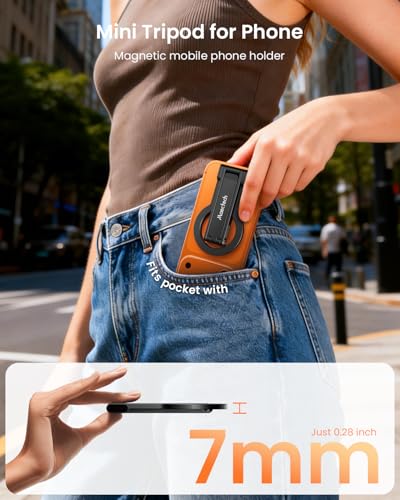 Foldable Magnetic Phone Tripod for MagSafe for Smartphone Stand