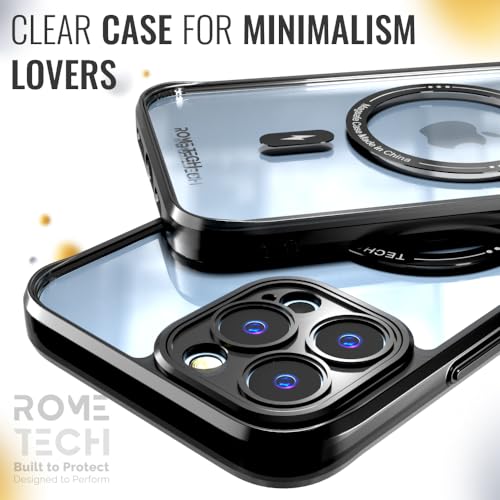 Rome Tech Clear Case Compatible with MagSafe for iPhone 13 Pro Max 6.7" (2021) - Slim and Rugged Fit Thin Shockproof Case Compatible with Magsafe Devices - Clarity - style: iPhone 13 Pro Max