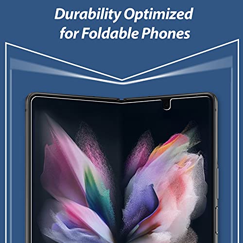 Whitestone Dome [1SET 3PCS] for Galaxy Z Fold 3 Premium Film Screen Protector Anti-Shock,HD Clear,Self Healing EPU Film for Galaxy Z Fold 3