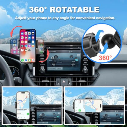 Car Phone Holder Compatible with Toyota RAV4 2019-2025 7/8-inch Screen Screen Fixed Clip, Phone Mount Accessories - size: 2019-2025 Toyota RAV4