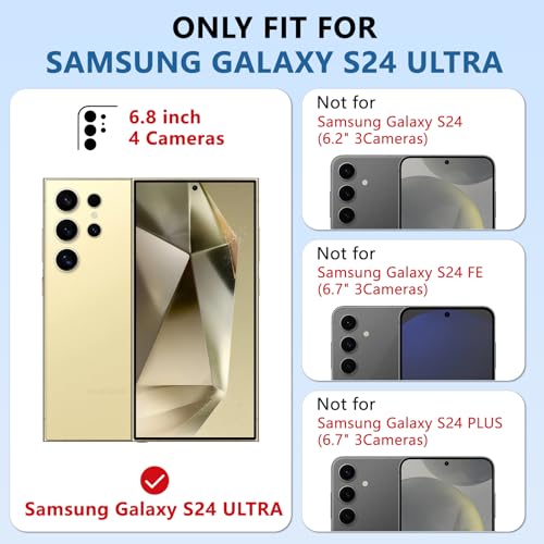 for Samsung Galaxy-S24-Ultra Case, Slim Fit & Matte, Gray - color: Gray, size: Galaxy S24 Ultra 6.8"