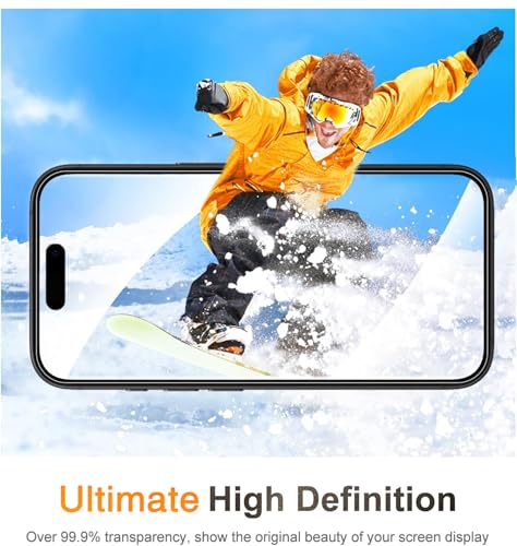Wiaocit Tempered Glass Screen Protector for iPhone 16 | 3+3 Pack, 9H Hardness, Camera Lens Protector, Installation Frame, Bubble Free, Case Friendly