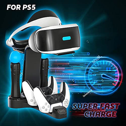 VR Charging Stand, PSVR Charging Station for PS5 - Black - color: PlayStation 5