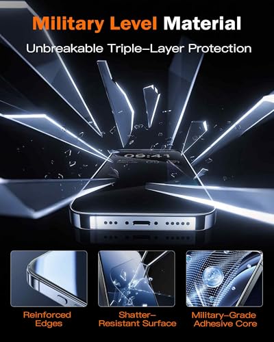 chubbycable 360 Privacy Screen Protector for iPhone 15 Pro Max, 2 Pack - size: 15 Pro Max