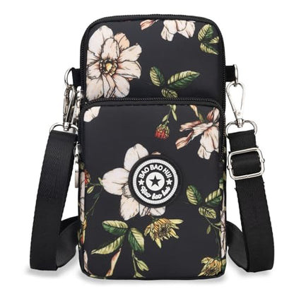 JANKS Small Crossbody Bags for Women Mini Cell Phone Purses Handbag Shoulder Bag - color: 013 Hanlan Flower