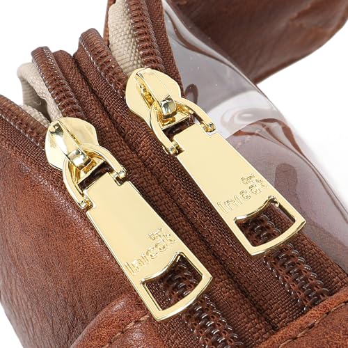 Travel Small Sling Bag for Women Anti Theft Crossbody Bags Phone Purse Cross Body Fanny Pack Over the Shoulder Bags(Brown) - color: Brown Dark