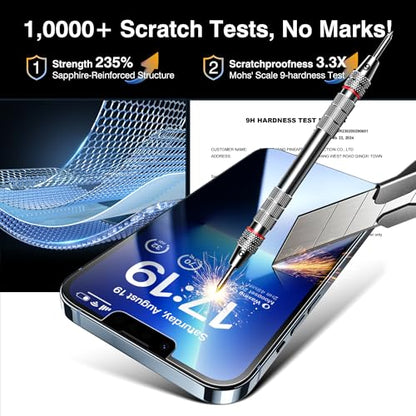 EZ-GLAZ-4+2 Pack for iPhone 13 Pro Max Privacy Screen Protector (6.7") - size: iPhone 13 Pro Max