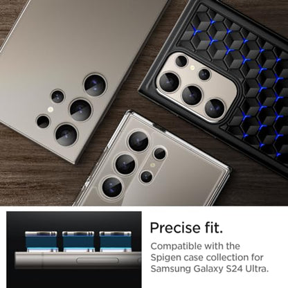 Spigen Camera Lens Protector for Galaxy S24 Ultra - Titanium Gray [2 Pack] - color: Titanium Gray