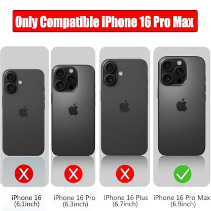 Battery Case for iPhone 16 Pro Max, 12000mAh Capacity Portable Charger Case Rechargeable Smart Battery Pack Compatible with iPhone 16 Pro Max 6.9 inch Charging Cover Support Wireless Charging-Black - size: iPhone 16 Pro Max (6.9 inch)