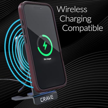 Crave Dual Guard Compatible with iPhone 16 Case, Compatible with MagSafe Shockproof Protection Dual Layer Case for Apple iPhone 16 (6.1") - Berry - color: Berry