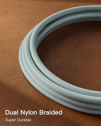 CONMDEX Android Auto USB Cable Short [2ft, 2Pack] 10Gbps, 3A Fast Charging - color: Green, size: 2ft+2ft, style: 2Pack