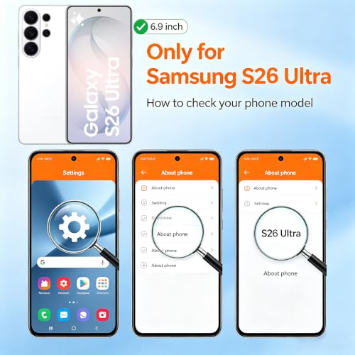 Lunivop Compatible with Samsung Galaxy S26 Ultra Case Clear Wallet Card Holder TPU Slim Soft Shockproof Anti-Yellowing Anti-Scratch Transparent Phone Case (for S26 Ultra 6.9 '' Clear) - size: for Samsung Galaxy S26 Ultra