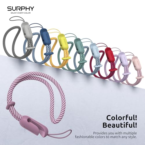 SURPHY 2 Pack Phone Lanyard, Phone Wrist Strap for Case, Camera Wrist Strap - color: Lilac Purple & Gray
