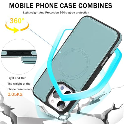 for iPhone 16 pro Wallet Case, 2-in-1 Detachable Phone Case, Card Holder RFID Blocking, Fashionable Faux Leather Card Slot & Folding Design (Blue 6.3'') - color: Blue, size: iPhone 16pro