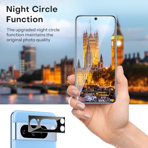 OMOTON 3+2 Pack for Pixel 8 Pro Screen Protector (6.7 Inch, 2023 Released) - size: Pixel 8 Pro - 6.7 Inch