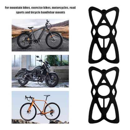 6PCS Motorcycle Phone Mount Tether, Anti-Slip Silicone Security Band Bike Cellphone Mount Tethers, Universal Cycling Phone Holder Grip Strap for Motorcycles Bikes Scooters - color: 6PCS