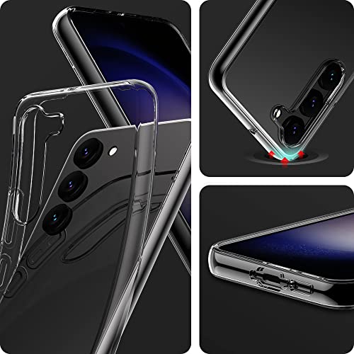 for Samsung Galaxy S23 Plus Case, Ultra [Slim Thin] Flexible TPU Scratch Resistant Gel Rubber Soft Silicone Protective Clear Case Cover for Galaxy S23 Plus (Clear) - size: S23 Plus