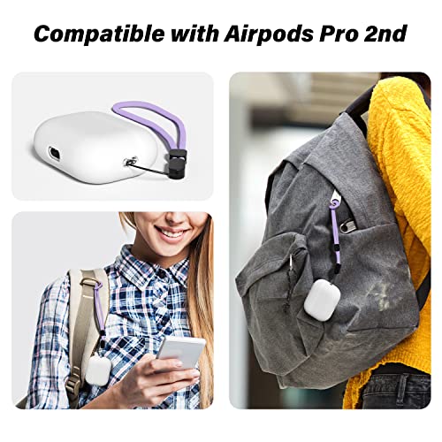 oakxco Lanyard Compatible with Airpods Pro 2 Loop - color: Light Purple