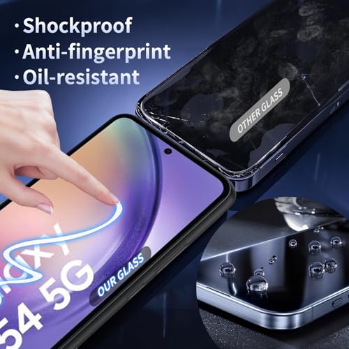 2 Pack for Samsung Galaxy A54 5G Privacy Screen Protector [9H Hardness] HD [Black] Dark Anti Spy Private Tempered Glass Film for Samsung Galaxy A54 5G - size: Samsung Galaxy A54