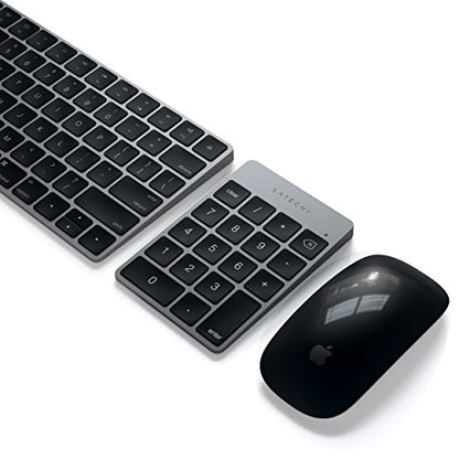 Satechi Slim Aluminum Bluetooth Keypad, 18-Key Number Pad, Space Gray - color: Space Gray, size: Micro USB