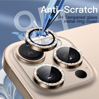 JETech Camera Lens Protector for iPhone 16 Pro/16 Pro Max, Desert Titanium - color: Desert Titanium