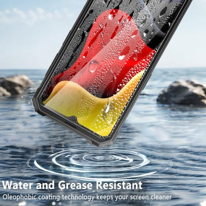 3 Pack for Blackview BV4800 SE Screen Protector Tempered Glass, Military Grade Shatterproof, 9H Hardness, Fingerprint Unlock, Bubble Free, AUUYYA Anti Scratch Protection Film for Blackview BV4800 SE, Case Friendly - size: Blackview BV4800 SE