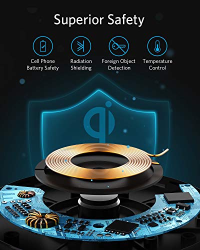 Anker 313 Qi-Certified 10W Fast Wireless Charger Pad - color: White