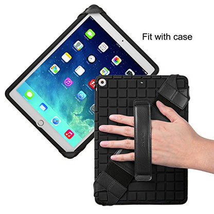 joylink Tablet Hand Strap 10 Inch, Fits Over Protective Case, 360° Swivel Grip, iPad 9th 10th Gen Samsung Galaxy Tab, Artists Reading, Black