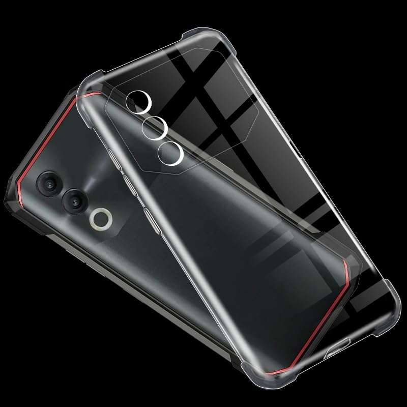 Phone Case for Doogee Blade 10 Power - Clear | 6.56" Slim Shockproof Protective Cover, Anti-Scratch Soft Silicone Rubber Gel Bumper Shell - color: Clear