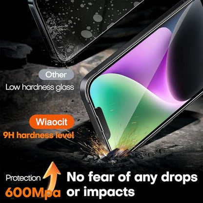 Wiaocit Tempered Glass Screen Protector for iPhone 14 - size: iPhone 14-6.1 Inch