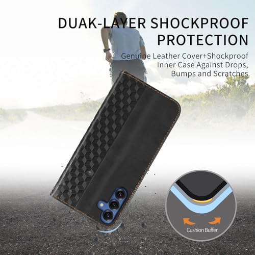 Wallet Case for Samsung Galaxy S26 5G 6.3 inch 2026 - PU Leather Flip Cover with Card Holder Slots, Strong Magnetic Folio Kickstand Phone Case, Black - color: Black, size: Samsung Galaxy S26 6.3"