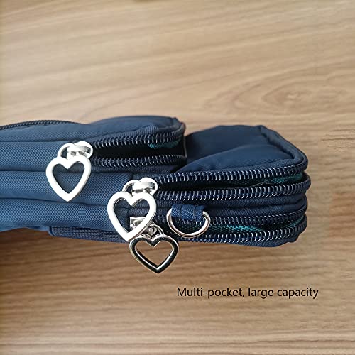 Women Crossbody Cell Phone Purse Case Armband Bag for iPhone 12 13 Mini 14 15 Plus 11 Pro Max Google Pixel 6a 7a 8a 6 7 8 Pro - color: Blue