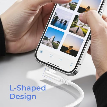 Basesailor i Pad 8th 9th Generation Charger Cable Right Angle 3.3FT - color: White, size: 3.3FT/1M
