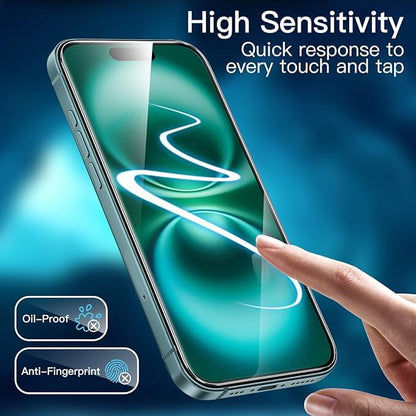 10 Pack 9H Tempered Glass Screen Protector Guard for Apple iPhone 16 PLUS Front Bulk