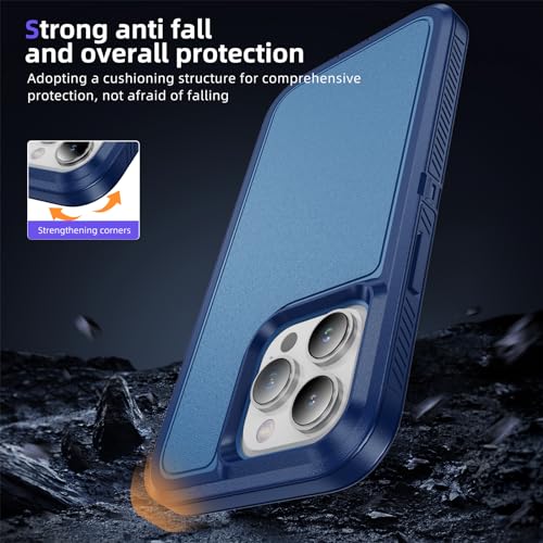 for iPhone 13 Pro Max Case, Shockproof Dustproof Drop Proof, Military-Grade Dual Guard Protection, Blue - color: Blue, size: iPhone 13 PRO MAX