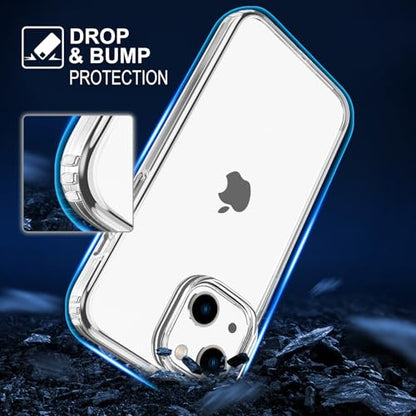TENOC Phone Case Compatible with iPhone 15 Plus, Clear Case Anti-Yellowing Protective Bumper Hard Back Cover for 6.7 Inch - color: Clear Anti-Yellowing, size: iPhone 15 Plus
