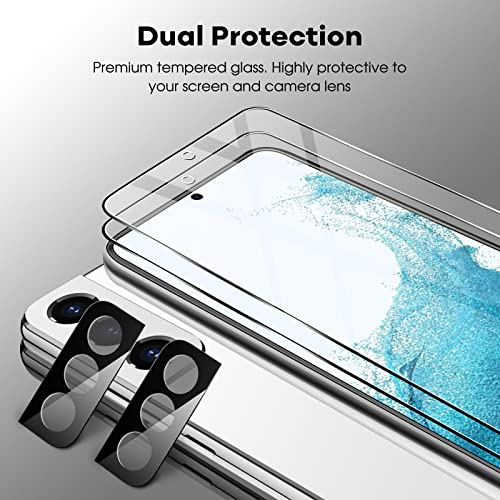JETech Screen Protector for Samsung Galaxy S22 Plus, 2+2 Pack - size: Galaxy S22 Plus
