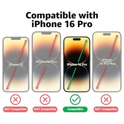 Casely Tempered Glass Screen Protector for iPhone 17, iPhone 17 Pro, iPhone 16 Pro | Premium Scratch Resistant Protection