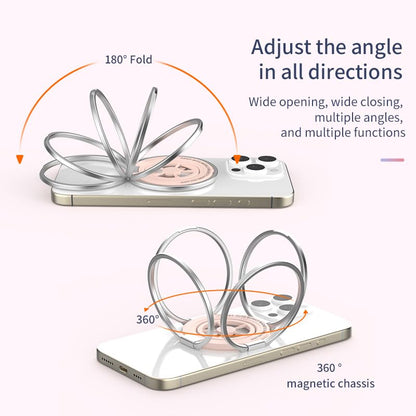 Magnetic Phone Ring Holder for MagSafe, Aesthetic Fidget Spinner Phone Grip - color: Purple