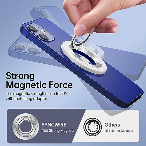 SYNCWIRE for MagSafe Phone Grip, Magnetic Phone Ring Holder - color: White