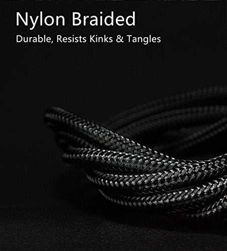 COSOOS 4 Short USB Type C Cables (9in/23cm) Nylon Braided Fast Charge & Sync USB C to USB 3.0 Cables for iPhone 16, 15, Samsung Galaxy S23 S22 S21 Note 10, Google Pixel,LG V20 G6, Charging Station