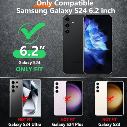 Battery Case for Galaxy S24, 10000mAh High Capacity Portable Rechargeable Protective Case Supported Qi Wireless Charging Compatible with Galaxy S24 (6.2 inch) Extended Battery Charger Cover -Black - size: Galaxy S24