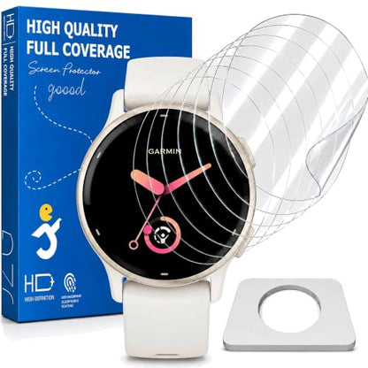 6 Pack Screen Protector for Garmin Vivoactive 5/Garmin Vivoactive 6 42mm | HD Clear Soft EPU Film, Full Coverage, Self-Healing, Touch Sensitive, Anti-Scratch, Bubble-Free, Made for Active Lifestyles - size: For Garmin Vivoactive 5/6 1.65 Inch