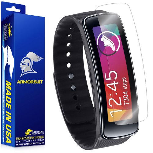 ArmorSuit 6 Pack Screen Protector Designed for Samsung Gear Fit Full Coverage MilitaryShield HD Clear Film - Made in USA - size: Gear Fit