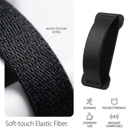 Phone Grip Holder for Hand, Universal Finger Strap Phone Holder, Finger Selfie Grip Compatible with Most Smartphones - 3Pack(Black) - color: 3Black